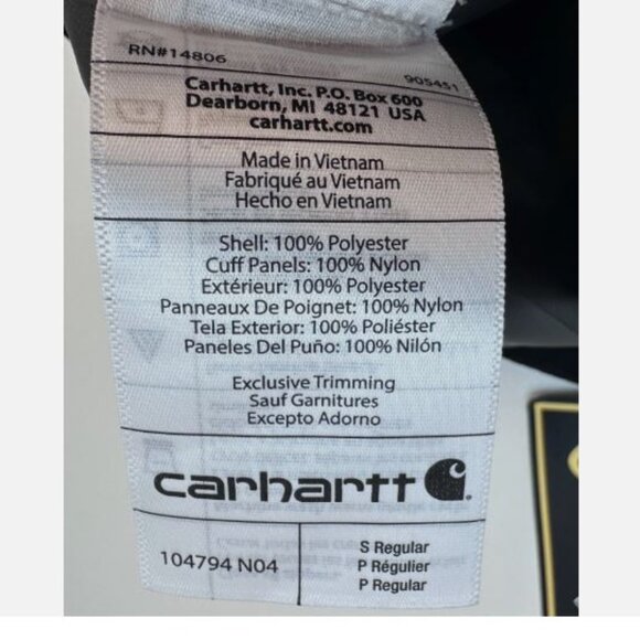 Carhartt 104794 Super Dux Relaxed Fit Lightweight Gore-Tex Pants Men's Size S - Picture 12 of 16